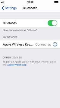 Press the Home key to return to the home screen.