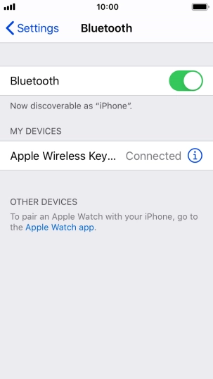 Press the Home key to return to the home screen.