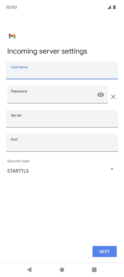 Press the field below 
