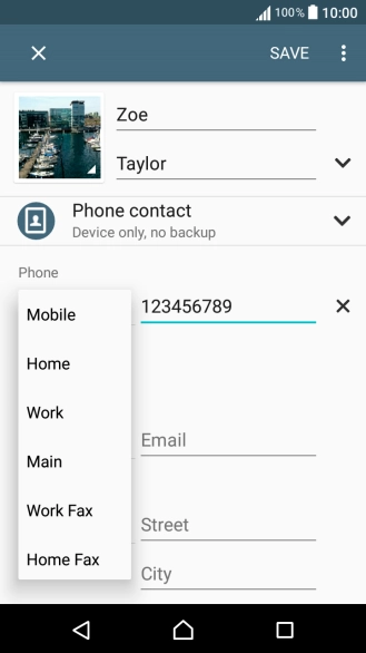 Press the required number type.