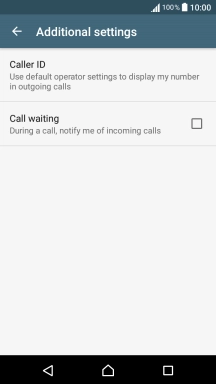 Press Call waiting to turn the function on or off.