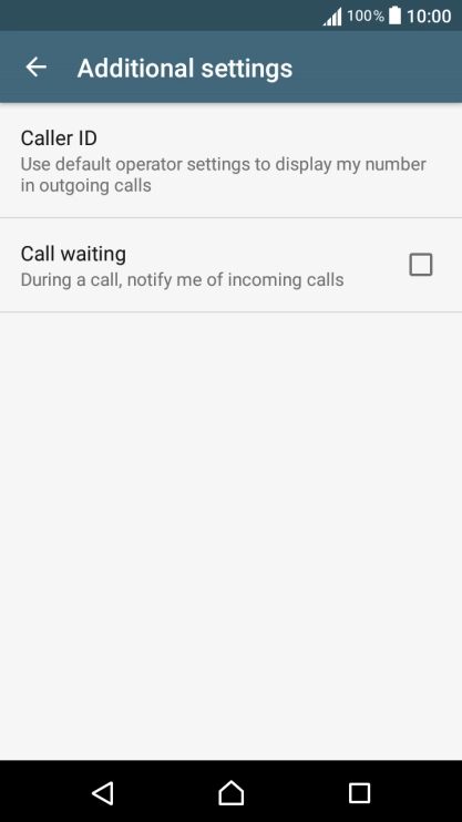 Press Call waiting to turn the function on or off.