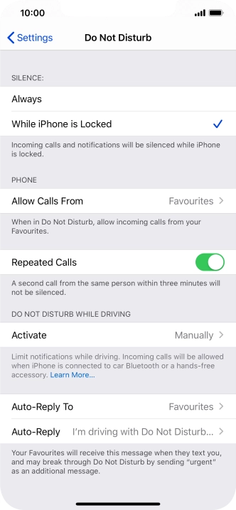 Press Auto-Reply To.