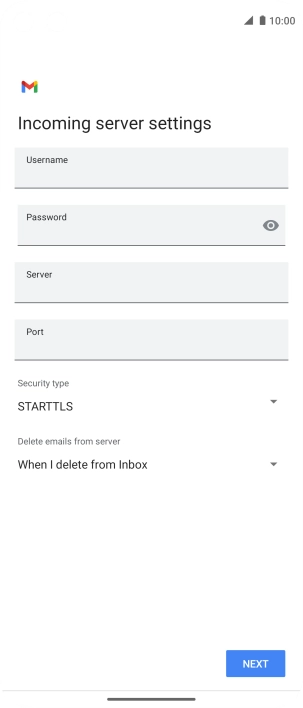 Press the field below 