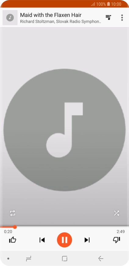 Press arrow right to go to the next audio file.