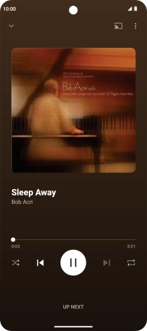 Press arrow right to go to the next audio file.