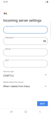 Press the field below 
