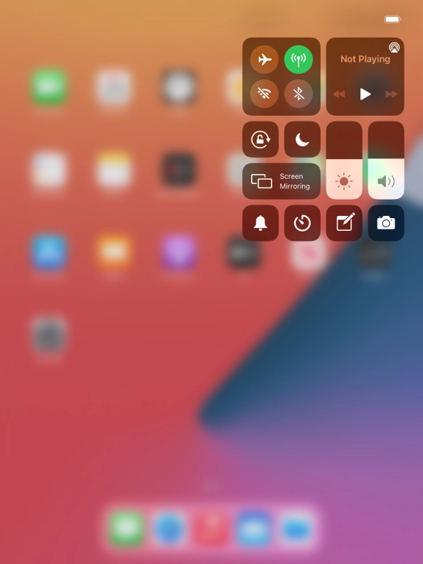Press the sound mode icon to turn silent mode on or off.
