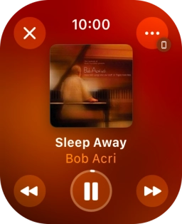 Turn the Digital Crown to select the required volume.