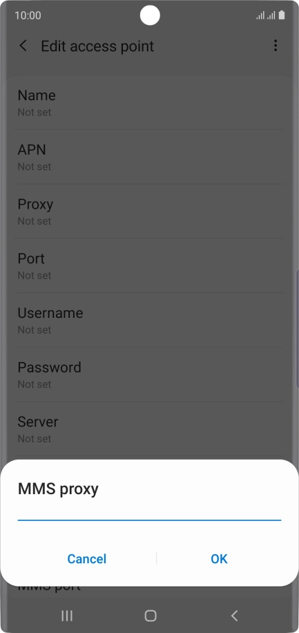 Key in 10.202.002.060 and press OK.