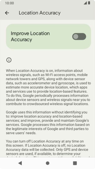 If you press the indicator next to 