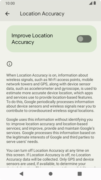 If you press the indicator next to 