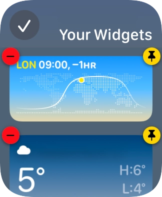 Press the confirm icon.