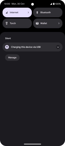 Press the drop down list.
