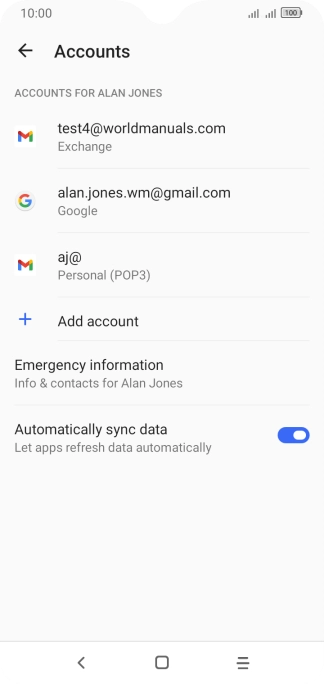 Press the Home key to return to the home screen.