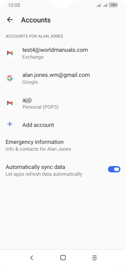 Press the Home key to return to the home screen.