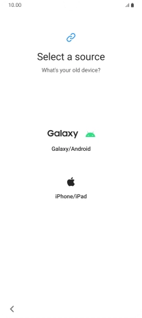 Press the required setting and follow the instructions on the screen to transfer the content from another phone.