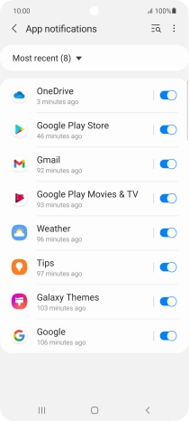 Press the drop down list.
