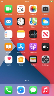 When the battery charging icon is displayed, the battery is charging.