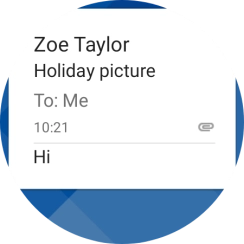 Slide your finger left on the screen.