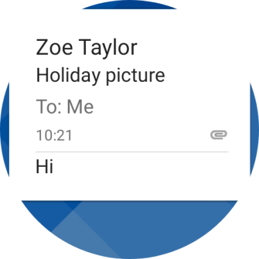 Slide your finger left on the screen.