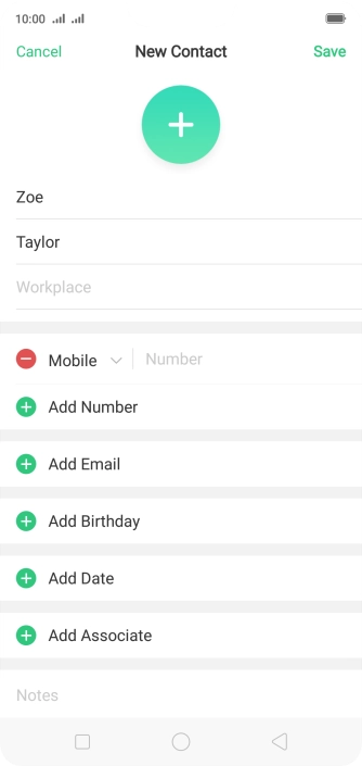 Press Number and key in the required phone number.
