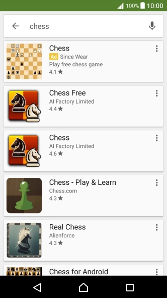 Press the required app.