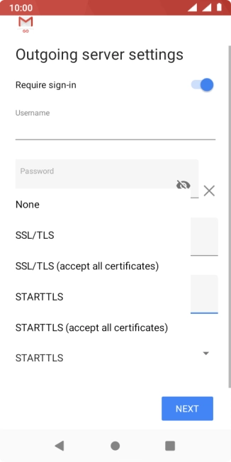 Press None to turn off the function.