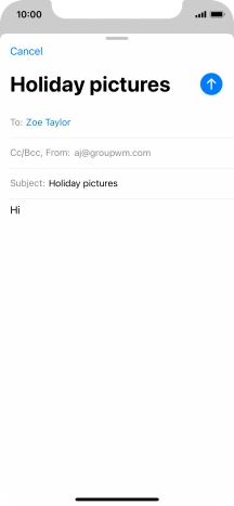 Press and hold the text input field until a pop-up menu is displayed.