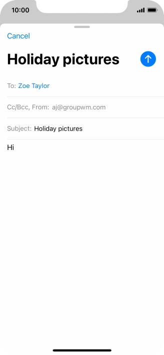 Press and hold the text input field until a pop-up menu is displayed.