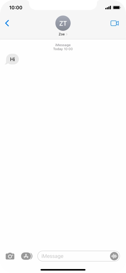 Slide your finger upwards starting from the bottom of the screen to return to the home screen.