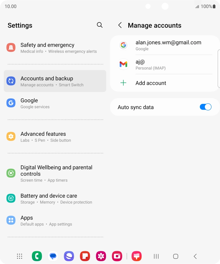 Press the Home key to return to the home screen.