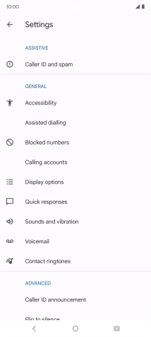 Press Calling accounts.