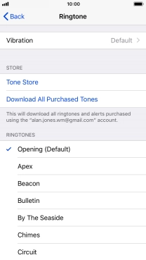 Press the required ring tones to hear them.