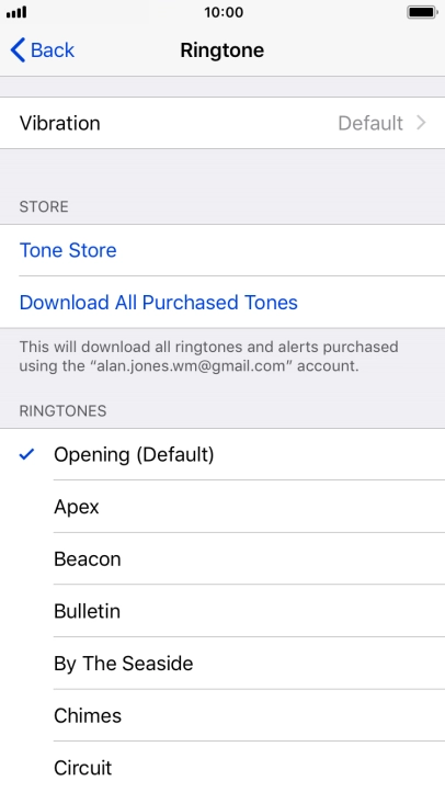 Press the required ring tones to hear them.