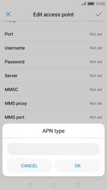 Key in mms and press OK.