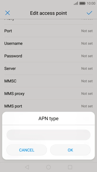 Key in mms and press OK.