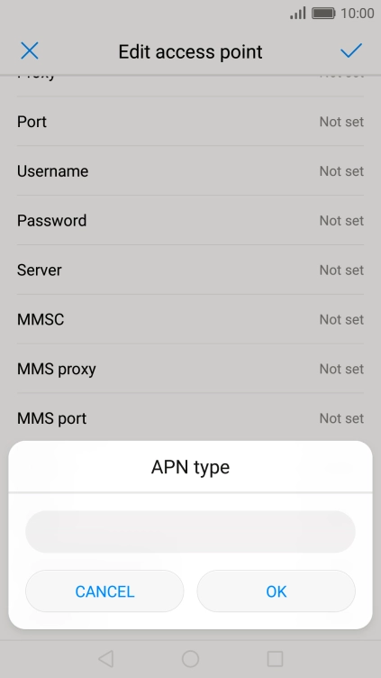 Key in mms and press OK.