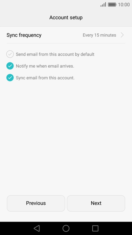 Press Sync frequency.
