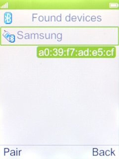 Select the required Bluetooth device and follow the instructions on the screen to pair the device with your phone.