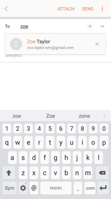 Press the required contact.