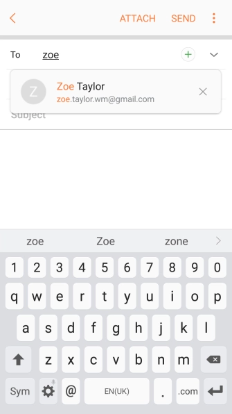 Press the required contact.