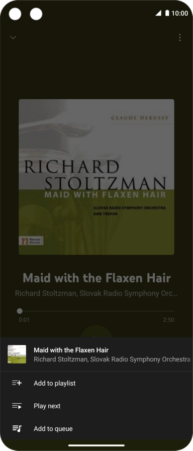 Press Add to playlist.