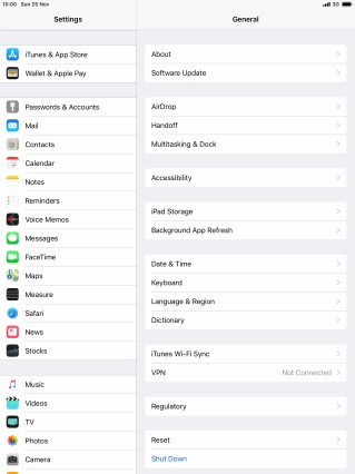 Press Passwords & Accounts.
