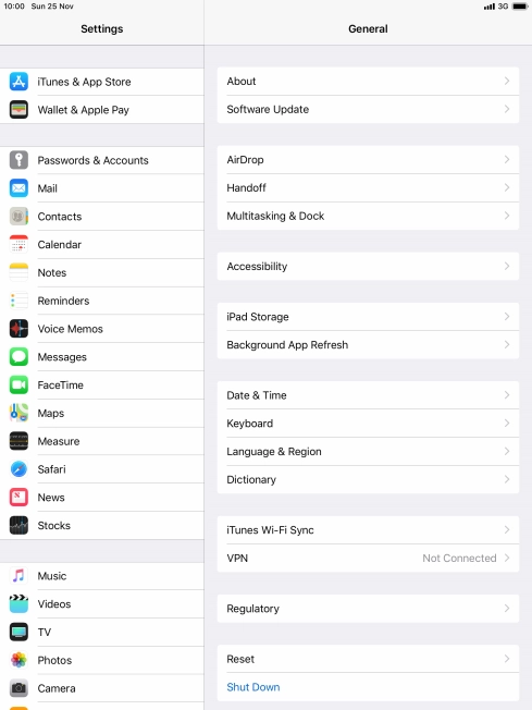 Press Passwords & Accounts.