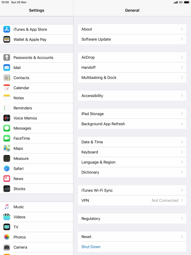 Press Passwords & Accounts.