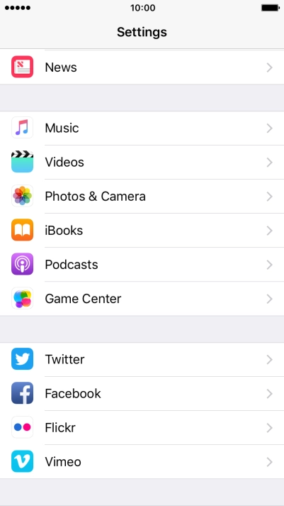 Press the required social network and follow the instructions on the screen to log on and copy the contacts.