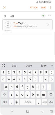 Press the required contact.