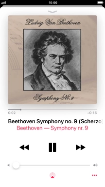 Press arrow right to go to the next audio file.