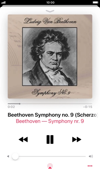 Press arrow right to go to the next audio file.